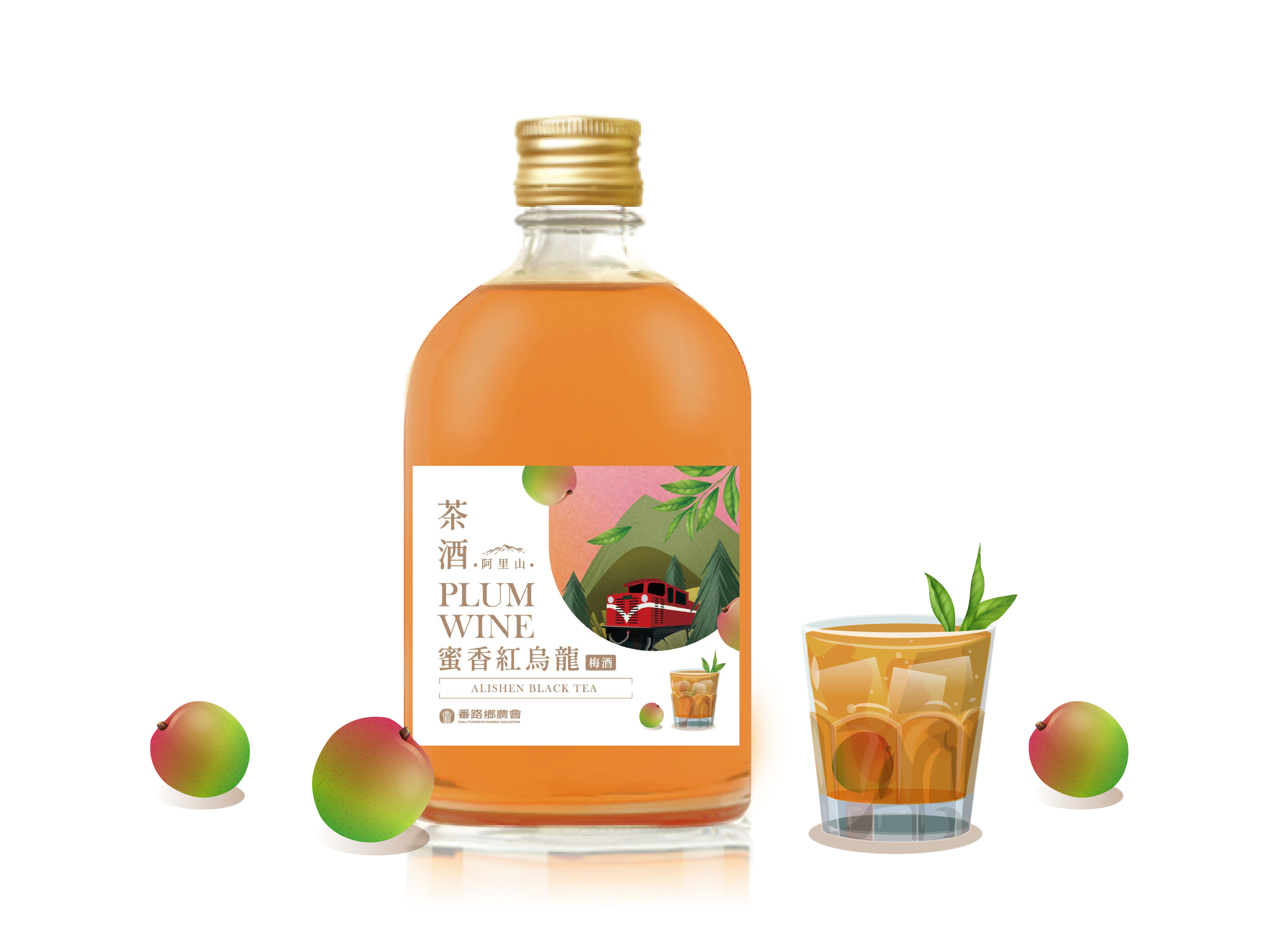 阿里山茶酒系列-蜜香紅烏龍梅酒